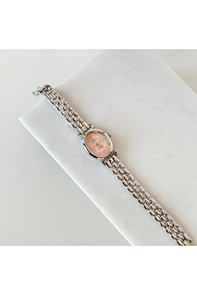 Vesce Atelier Glow Silver Watch Pink