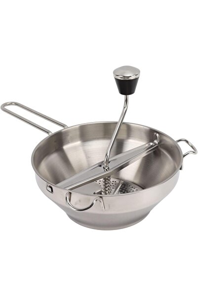 co arma Food Mill, Stainless Steel Potato Masher, Silver Kitchen Mill with La...