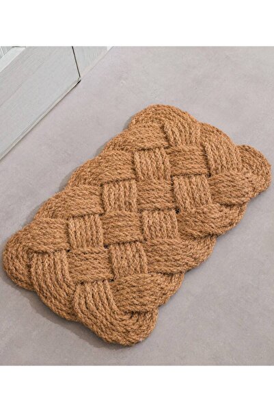 LC Waikiki LCW HOME ÇAKIR PREMİUMDAN Kahverengi Hasır Kapı Önü Paspası 40x60 Cm