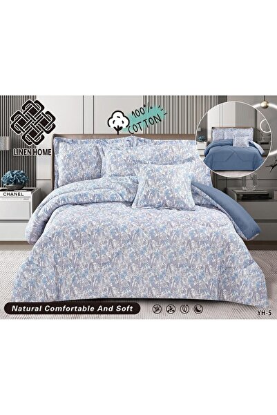 BIET ALMAFROSHAT Duvet Cover Set with 100% Cotton Bedspread, 6-Piece Set