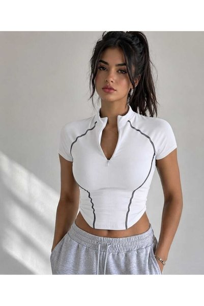 EDVESS Coolfit Kısa Kollu Slim Fit Bluz
