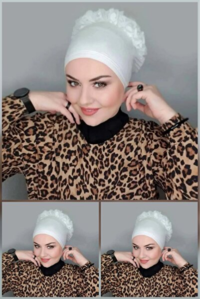 İSTANBULSTYLEMODA 3 τεμάχια Καπέλο με βολάν για χιτζάμπ