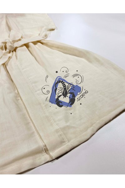 Kidilia Scorpio Design Low Sleeve Muslin Kimono