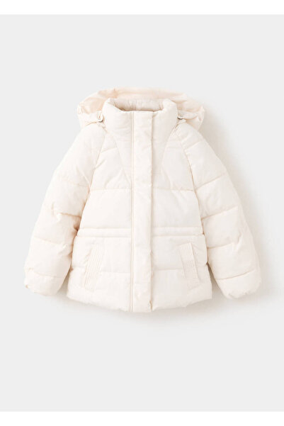 MANGO Kids Kapüşonlu kapitone anorak