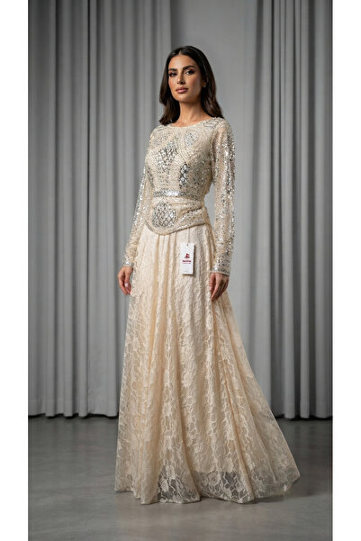 zourina Women's Evening Dress Light Olive Color
