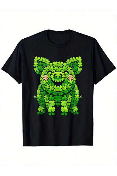 Astogria13 تي شيرت S Boys Girls Mens Womens St Patricks Day Pig، مناسب للرجال...