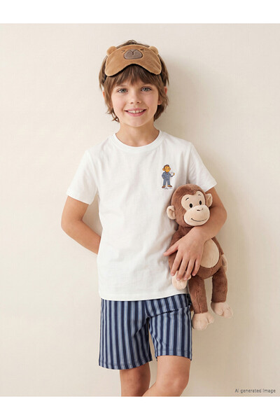 LC Waikiki Zero Roba Collar Boys' Shorts Pajama Set from Uzg Store for Style ...