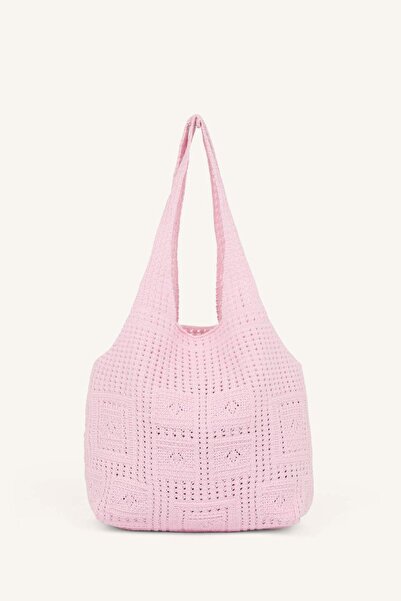 DeFacto Women's Yellow Knitwear Shoulder Bag I4982Axns