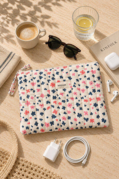 MOISARE 10 İnç Tablet Kılıfı 21x27 cm – Kapitoneli Organizer Çanta | Kitap Kı...