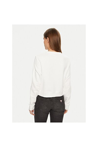 Guess Jeans Γυναικεία Μπλούζα W5RQ28K68I4 Λευκή