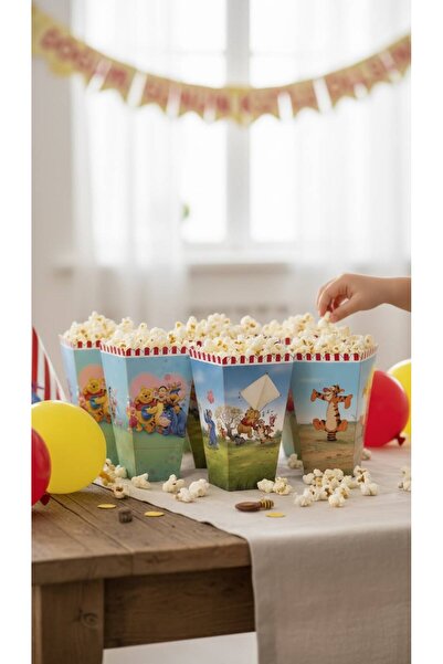 Cadde Süs Winnie the Pooh Themed Popcorn 8-Piece Corn Box