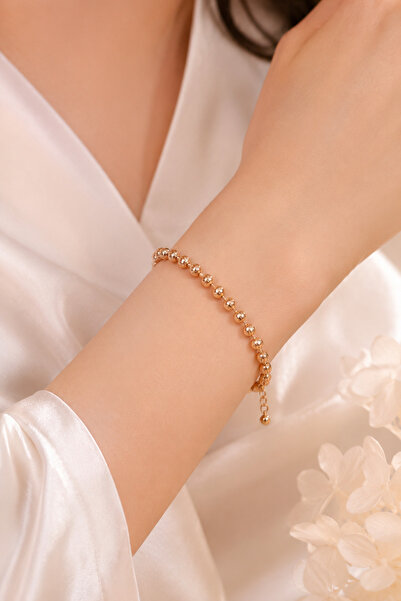 Sacce Scarves&Accessories Rose Gold Dorika Women's Bracelet with Beads 16 cm ...