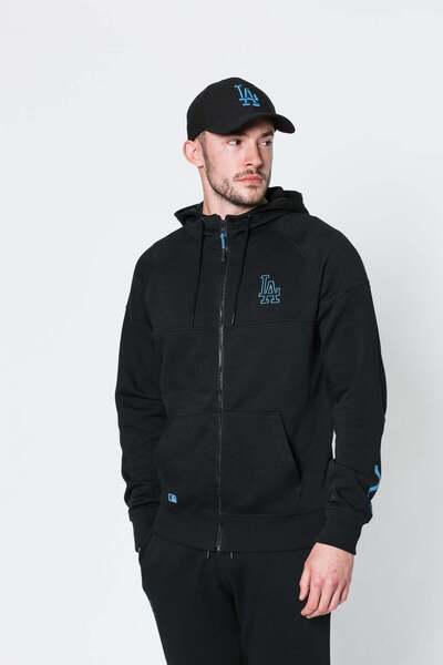 NEW ERA Hanorac Mlb Nights Fz Hoody Los Angeles Dodgers Negru