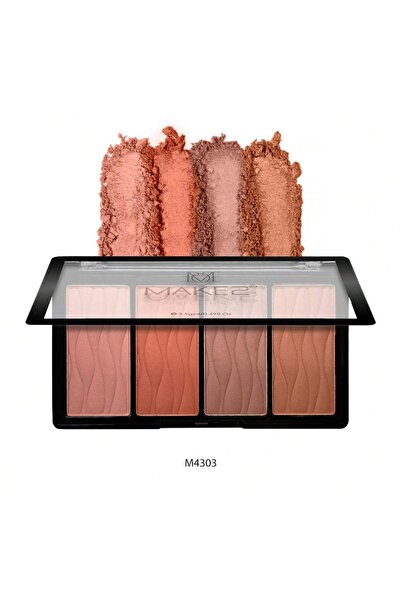Makeover22 MAKE OVER 22-Blush Palette 4 Color Wanderlust Blush-M4303