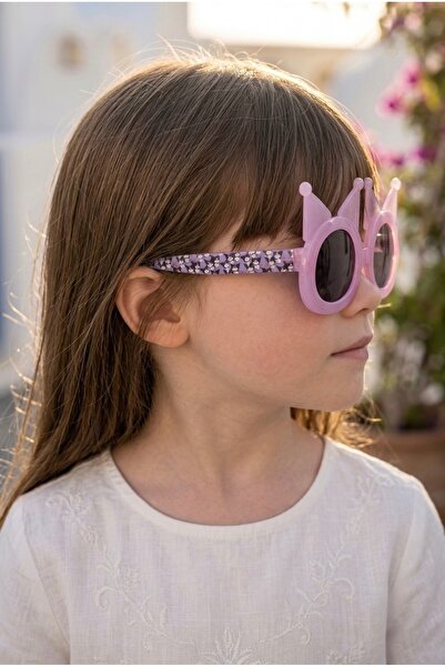 Chunky Frame Kuromi Licensed Pink Girls' Sunglasses with Uv400 Filter