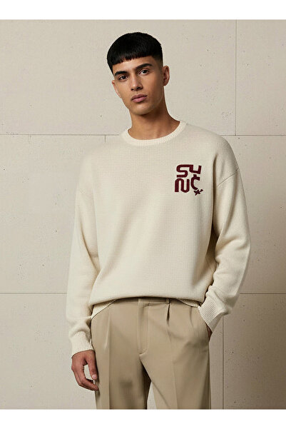 FAV JACQUARD CREW NECK SWEATER