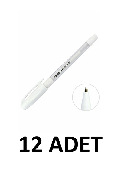Pensan Neon Jell Pen 1.0 Mm White
