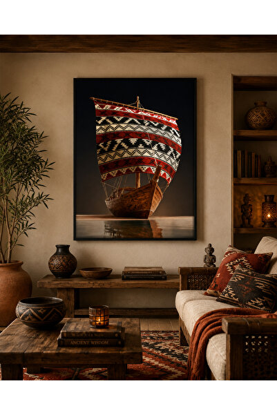 Ghaith Store Luxurious Heritage Arabian Ship Canvas Art - Authentic Oriental ...
