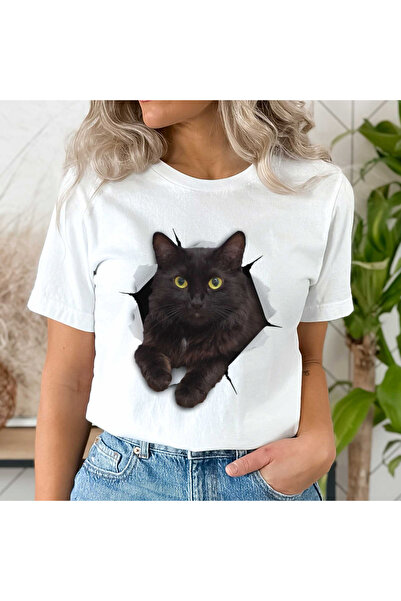 Orielle Tricou Pisica Pisică Neagră