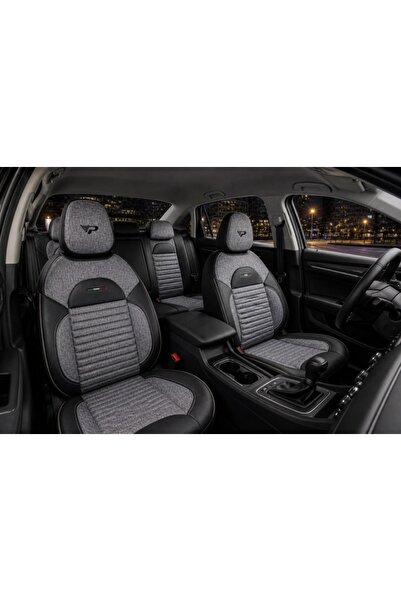 DELUXETUNING Set huse scaune auto universale de lux Panda Enzo, fata-spate, p...