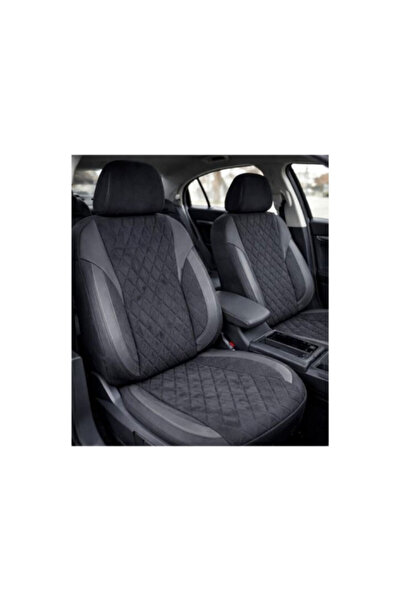 OEM Huse scaune auto universale, fractionate, XL, Textil, Negru cu Gri
