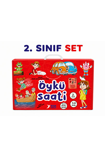 Yuva Yayınları ÖYKÜ SAATİ Kutu Set+Soru Kitapcığı- Her Kitap iki Öykü (32 SAYFA)
