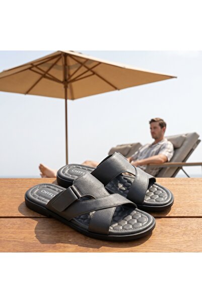 Fuzhoulanyang Men’s Summer Sandals, Lightweight Breathable Slippers, Comforta...