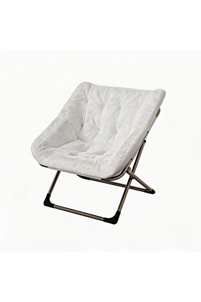 Garvee Folding reclining armchair with comfortable cushion and metal frame, s...