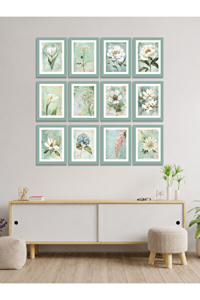 woodsia 12 Piece Frame Look Wooden Mdf Painting Set Set1170