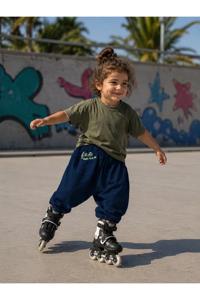 Be'Calm Muslin 100% Organic Cotton - Unisex Kids/Baby Shalwar Pantalon - Rhyt...