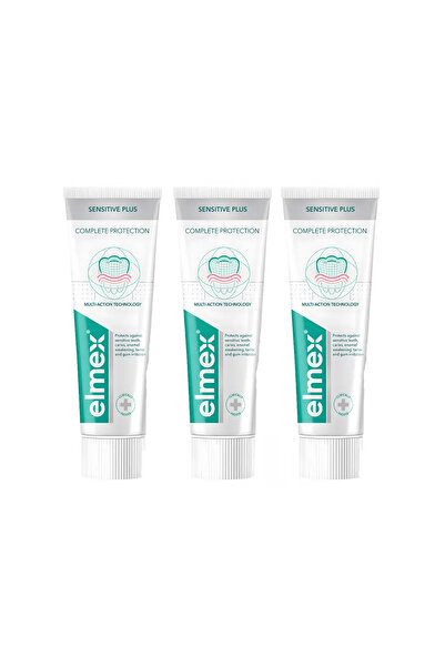 Elmex Hassas Plus (Tam Koruma) Diş Macunu 75ml (3 Adet)