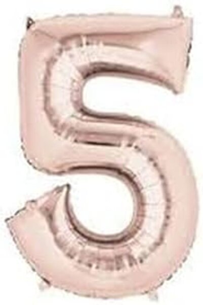 Yıldızan Çıtıpıtıstore Rose Gold Number Foil, 5 931845