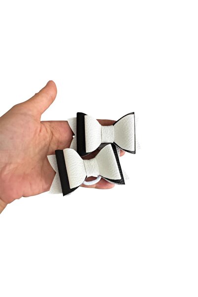 feltland Bows for girls made of artificial Leather , Top Bottom Set of 2 piec...