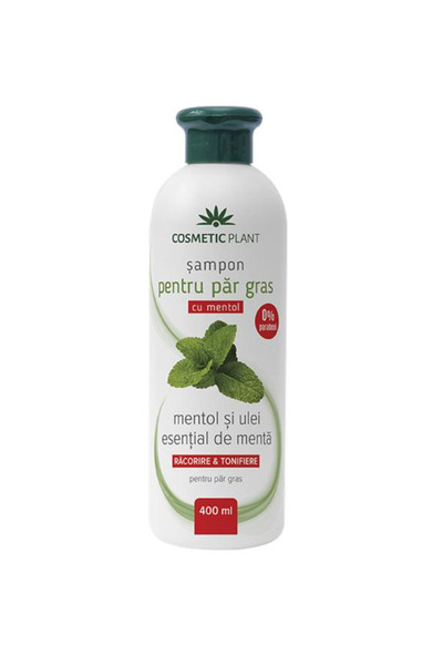 Cosmetic Plant Sampon pentru Par Gras cu Mentol si Ulei Esential de Menta Cos...