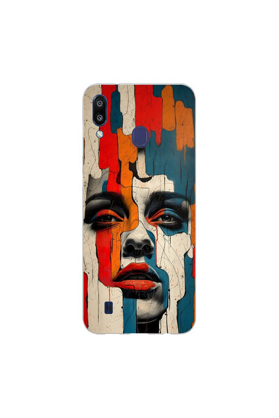 PPKin Samsung Galaxy M10S Compatible Table 7 Design Transparent Case