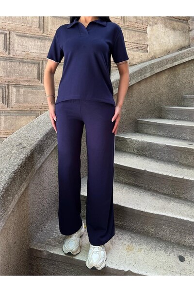 Moda4x4 Women's Clothing Laci Polyester Elastane Polo Collar Set