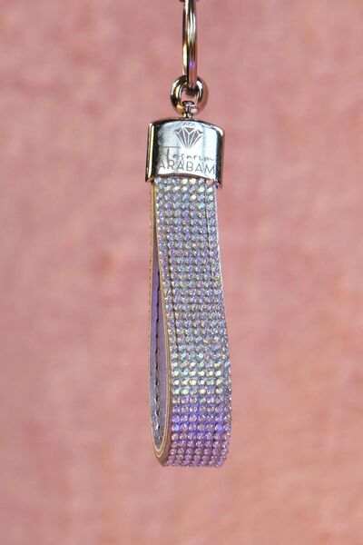 dizaynpark Stone Keychain with Color Options, Gilded