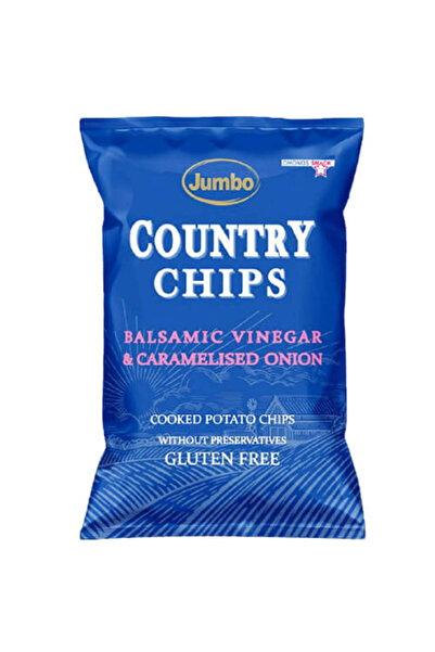 Jumbo COUNTRY CHIPS 150gr. - (ΒΑΛΣΑΜΙΚΟ ΚΑΙ ΚΑΡΑΜΕΛΩΜΕΝΟ ΚΡΕΜΥΔΙ) (84740)