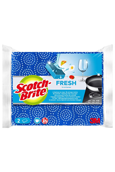 Scotch Brite ΣΦΟΥΓΓΑΡΙ FRESH (2τεμ.) - (ΔΕΝ ΧΑΡΑΖΕΙ)(ΜΠΛΕ)