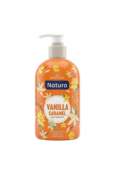 Papoutsanis NATURA ΚΡΕΜΟΣΑΠΟΥΝΟ 480ml - (VANILLA CARAMEL)