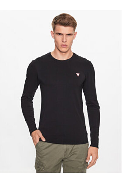 Guess Bluză cu mânecă lungă pentru bărbați M2YI28J1314 Negru