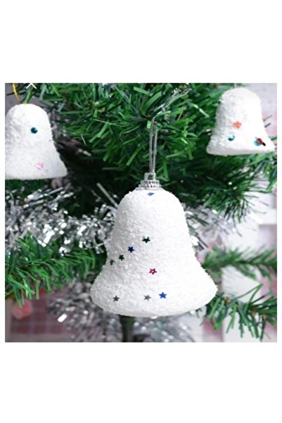 PartyMarty Party Marty Christmas Ornament Snowy Bell Set of 6