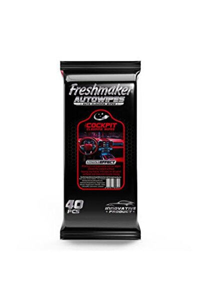 Freshmaker Araç Oto koltuk ve torpido temizlik Islak mendil 40pcs