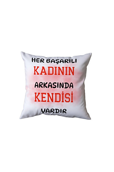 Beramussa Behind Every Successful Woman Is Herself Pillow, Gift