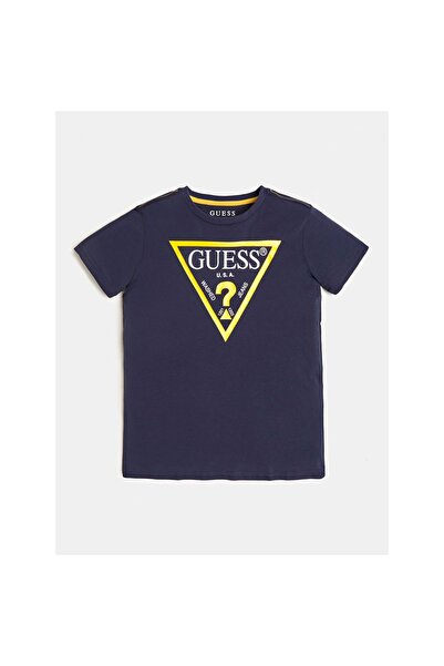 Guess Tricou băieți L73I55K8HM0 Bleumarin