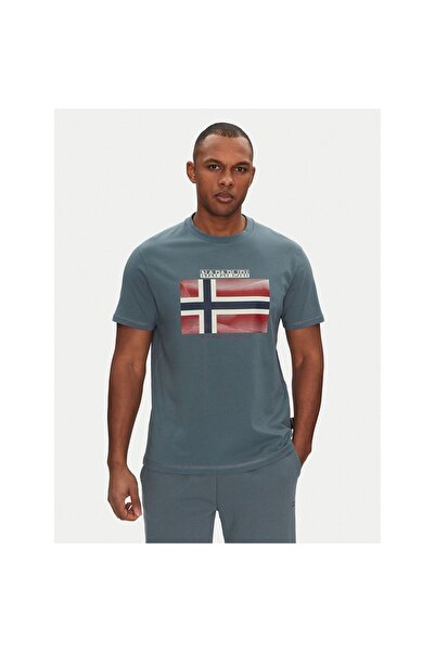 Napapijri Tricou bărbătesc NP0A4IE5G1Y1 Albastru