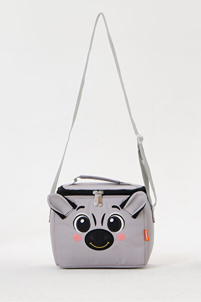 Roxbros Zebra Figured Thermal Lunch Box Gray - Thermal Insulated for Girls & ...