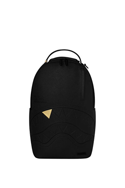 Sprayground ®   Σακίδιο Πλάτης με Ανάγλυφο Χρυσό Σχέδιο Δοντιού B9325 - Μαύρο