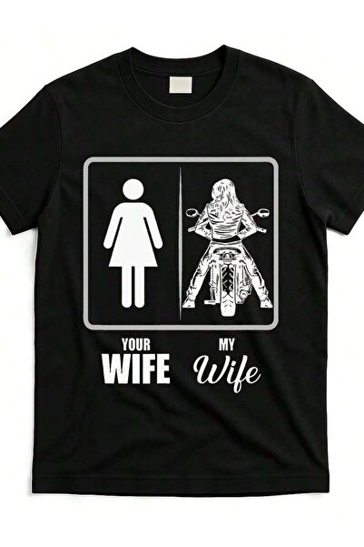 9TAY تي شيرت برسومات عيد الحب من Your My Wife Biker - تصميم مرحة لدراجات ناري...