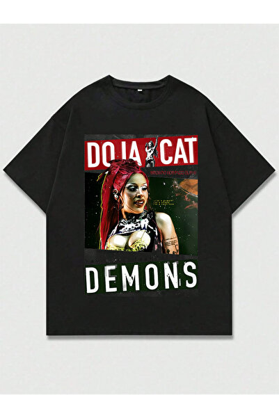 MAGORS Doja Cat majica sa printom, unisex, oversize kroj, 100% pamuk, okrugli...